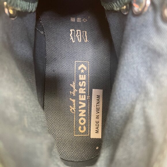 Converse Unisex Green Canvas Chuck Taylor All Star Hi-Top Sneakers Sz 6.5M/8.5W - Picture 7 of 10